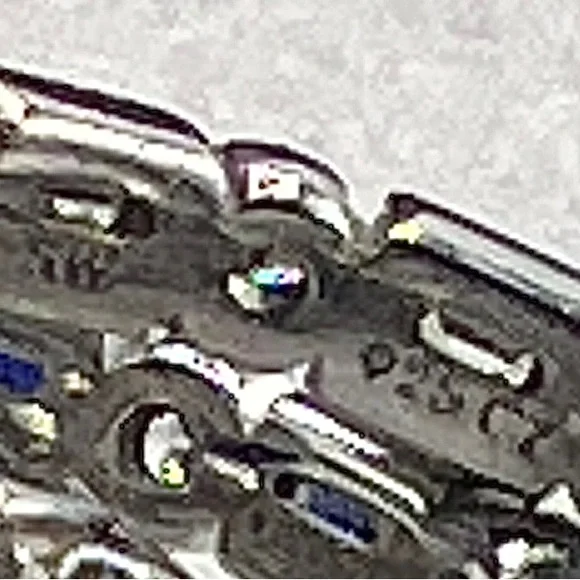 Baguette Dot CZ Diamond Eternity Band 925 CZ Sapphire Stackable Rings - Picture 3 of 5
